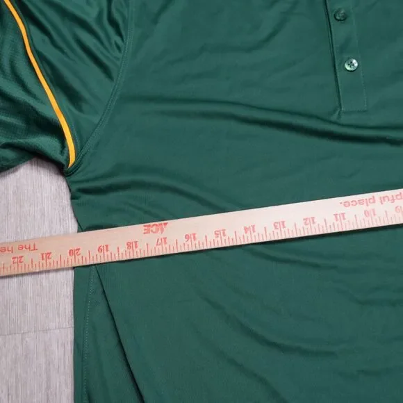 Nike Golf Coachs Polo Shirt Green Mens L Dri Fit Short Sleeve Collared - Picture 5 of 5